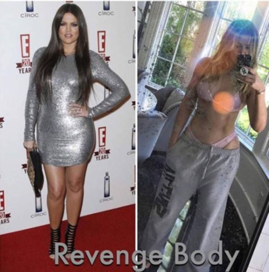 Así lucía Khloé Kardashian años atrás.