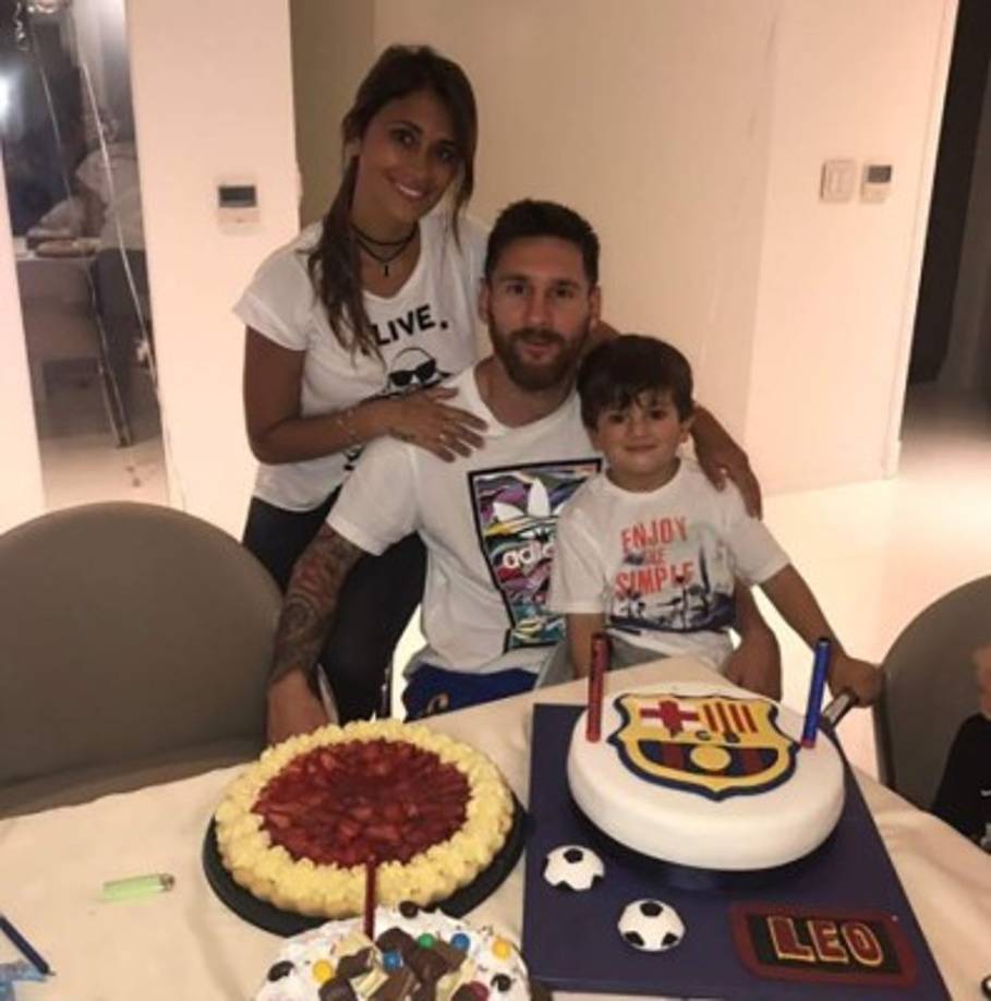 El cumpleaños 30 de Messi celebrando en familia junto a su hijo Thiago en Rosario, a una semana del enlace matrimonial de la pareja.