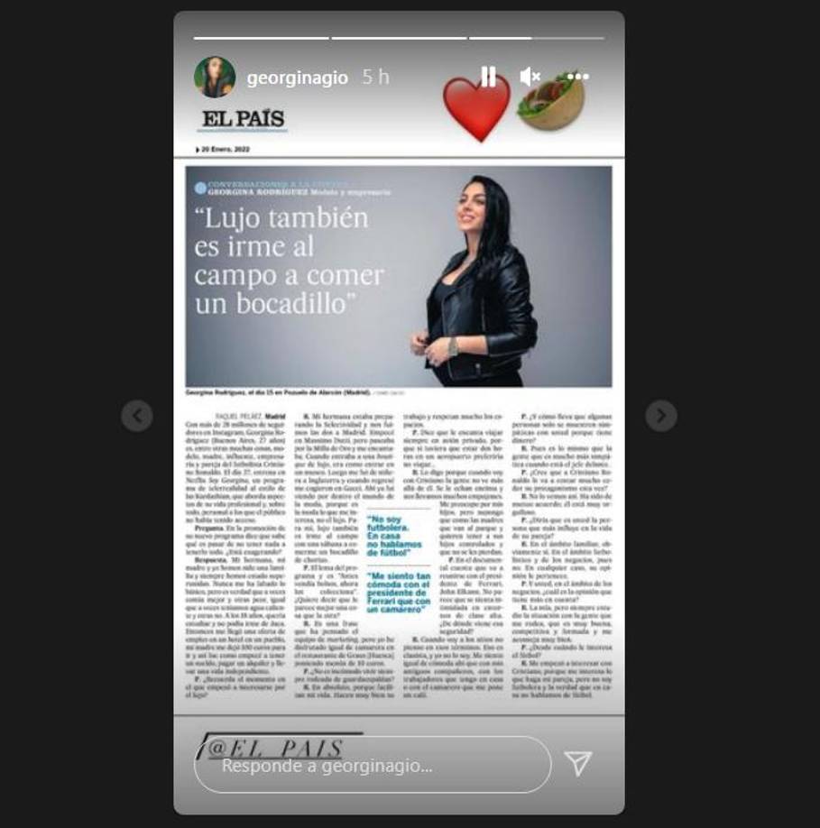 Eso es lo que ella misma ha afirmado en una nueva entrevista al diario español El País, en la que ha dejado patente, eso sí, su pasión por la moda más sofisticada y su necesidad de viajar en avión privado por razones de comodidad y seguridad.