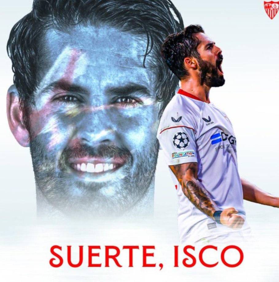 El Sevilla FC anunció haber llegado a un acuerdo con el jugador <b>Isco</b> Alarcón para poner fin al contrato que unía al futbolista con el conjunto hispalense desde el pasado mes de agosto. Desde su llegada al Sánchez Pizjuán, <b>Isco</b> disputó 19 partidos entre todas las competiciones, anotando un gol al Copenhague en Liga de Campeones y dando tres asistencias.
