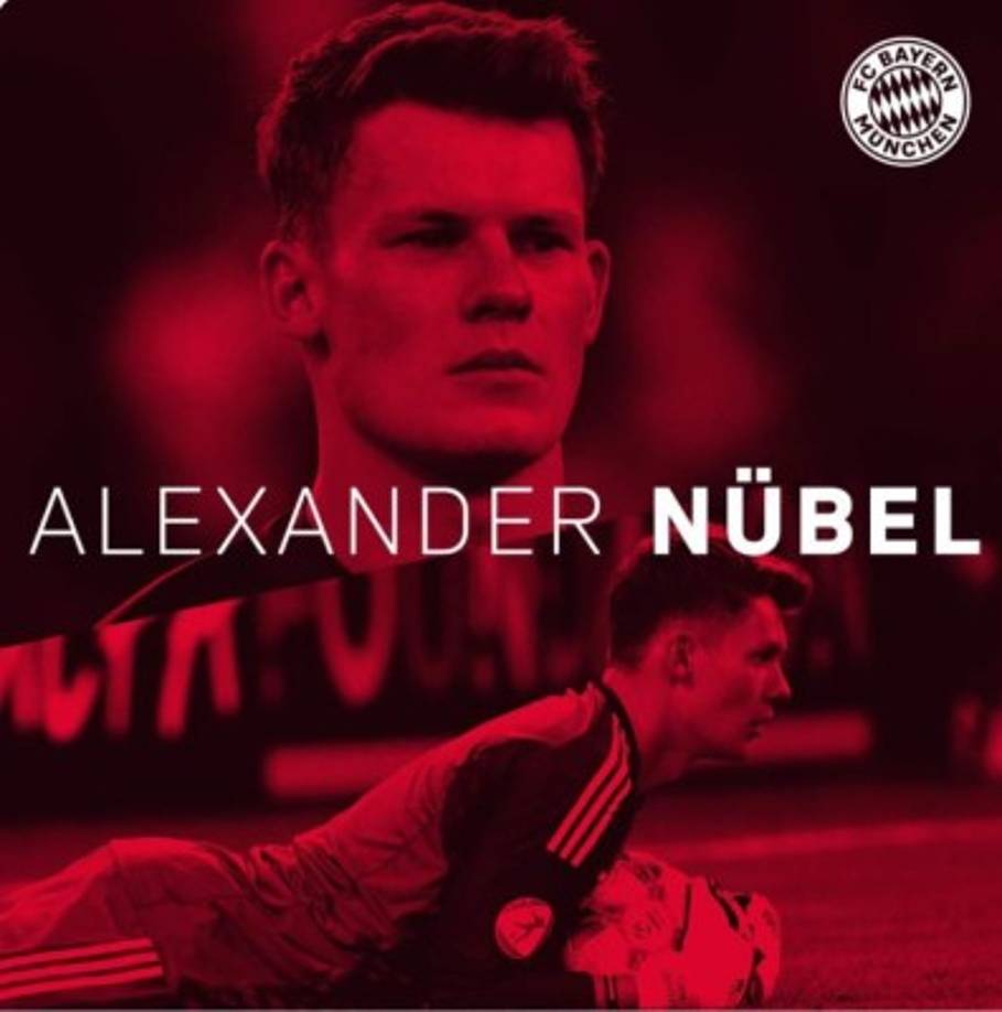El portero alemán Alexander Nübel, de 25 años, ha sido anunciado como nuevo fichaje del Bayern Múnich a partir de la temporada 2020/21. El guardameta llega gratis al club bávaro procedente del Schalke 04. Acababa contrato el 30 de junio, circunstancia que ha sido aprovechada por el club muniqués, que le ha firmado un contrato por cinco temporadas.
