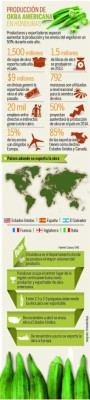 Exportadores hondureños de okra americana presionan el acelerador al 50%