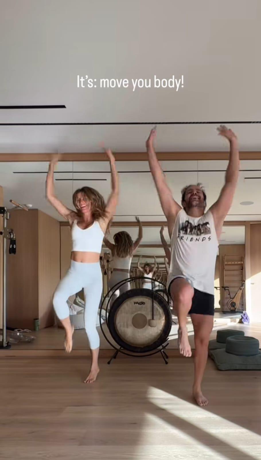 Gisele Bündchen comparte su rutina de ejercicios junto a su novio