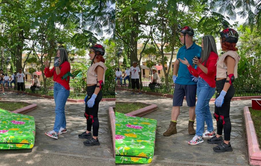 Johanna Fadul ya ha realizado algunas actividades en el parque de La Entrada, Copán. 