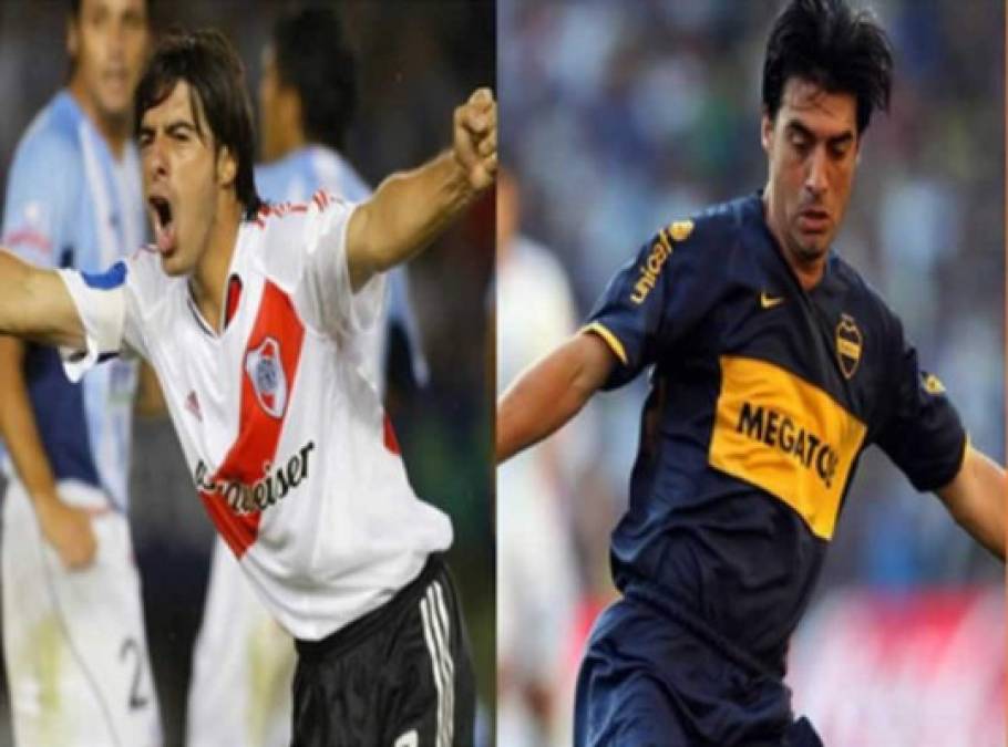 Julio César Cáceres - El defensa paraguayo (está activo) llegó a River Plate en 2006 y en 2008 vistió la camiseta de Boca Juniors.