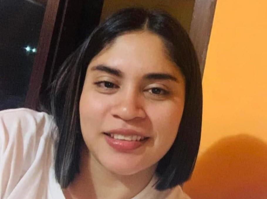 Dunia, joven esposa de Hernán Santos, murió tras el ataque armado registrado la tarde del sábado en Omoa.