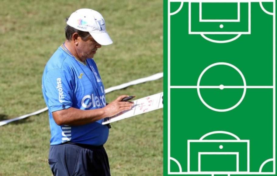 Jorge Luis Pinto ya prepara al equipo que pondrá en la cancha el viernes contra Costa Rica. El entrenador de la Selección de Honduras hará varios cambios en la alineación titular.