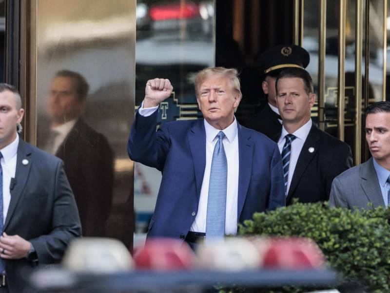 Trump viajó este jueves a Nueva York para ser interrogado por un caso de fraude.