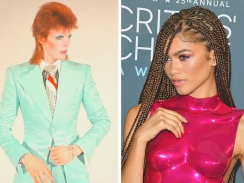 David Bowie fue un adelantado a su tiempo en cuanto a moda y arte. Zendaya es uno de los actuales iconos por su estilo contemporáneo.