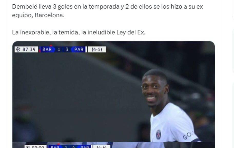 La página Juez Central destacó el accionar del francés Dembélé.