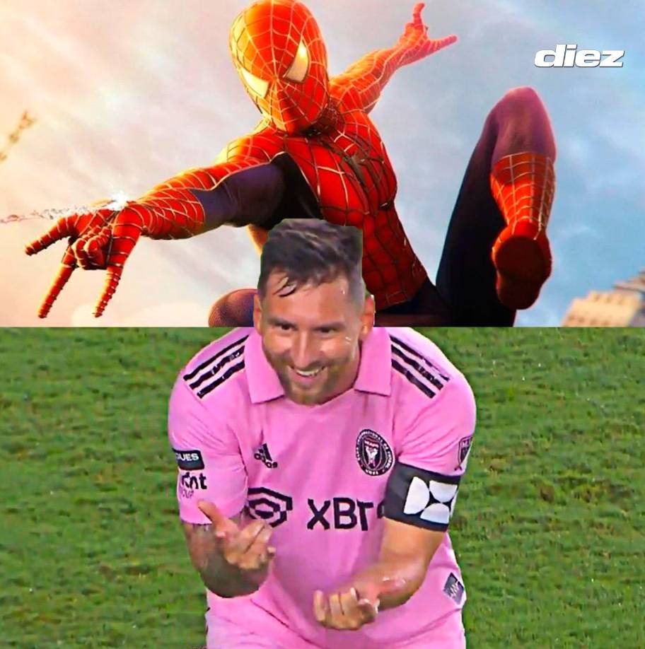 Y el último fue contra Charlotte FC, Messi metió el cuarto gol para darle el triunfo al Inter Miami y lo festejó haciendo el icónico gesto de Spiderman.