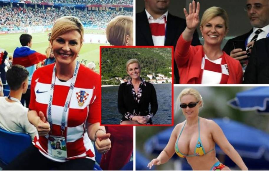 Ella Kolinda Grabar-Kitarović, la bella presidenta de Croacia, que ha engalanado el Mundial de Rusia 2018 con su presencia en los partidos de su selección.