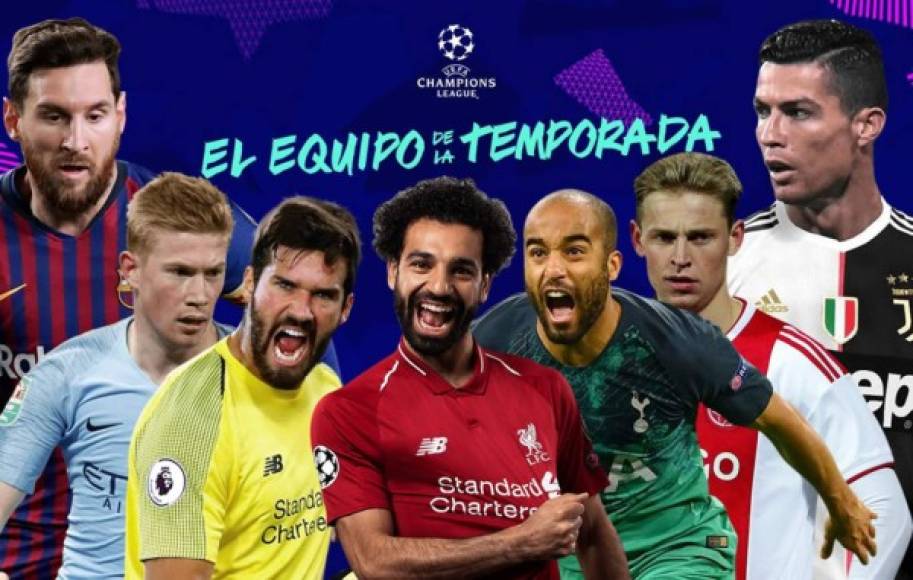 La UEFA dio a conocer el equipo de la temporada de la Champions League donde destaca la presencia de seis jugadores del campeón Liverpool. Hay dos del Barcelona. ¿Y del Real Madrid?