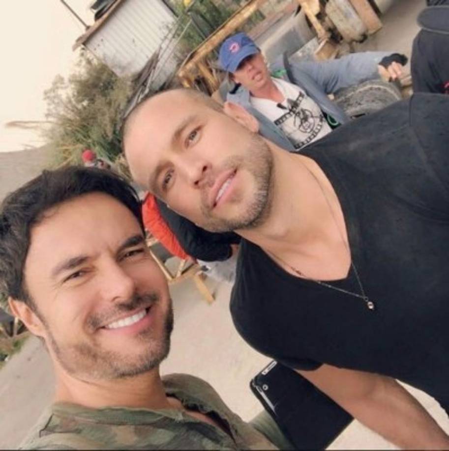 El Super Javi durante las grabaciones de la quinta temporada junto a Rafael Amaya.