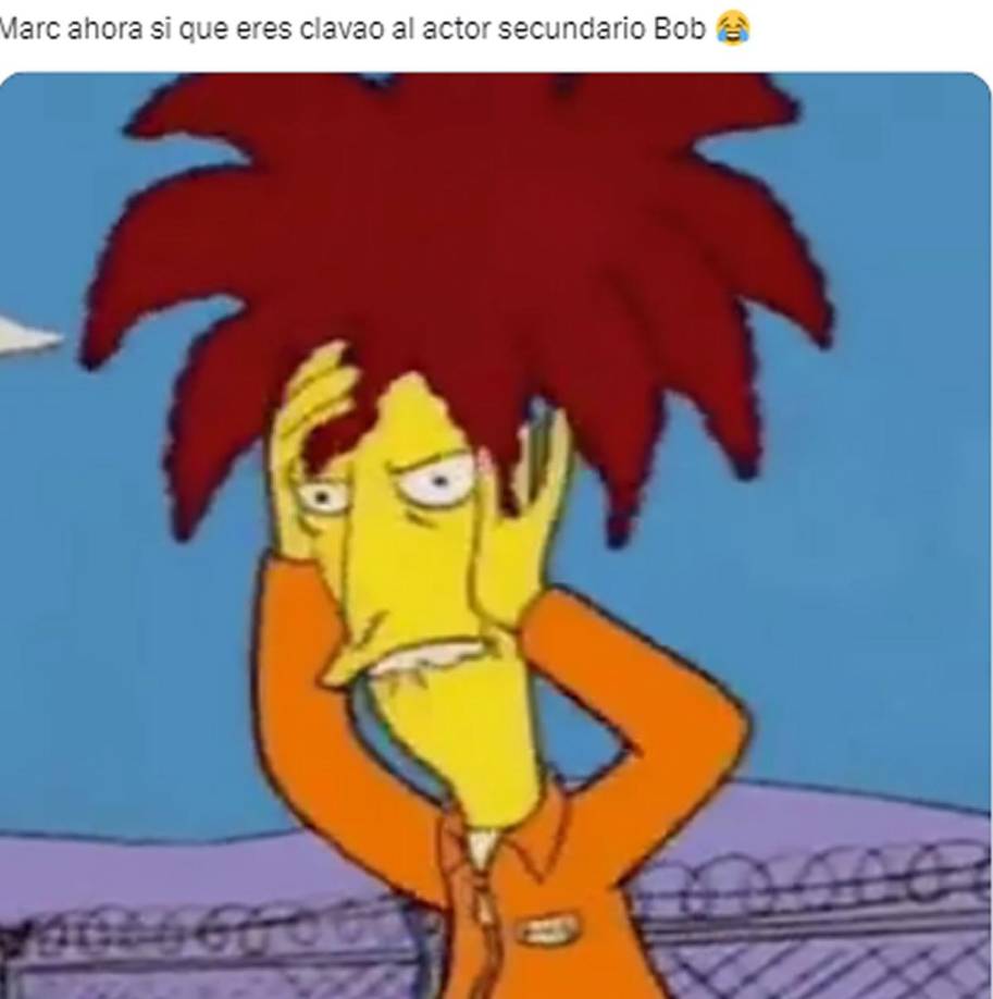 Los memes no han tardado en aparecer tras el cambio de look de Marc Cucurella con su pelo rojo.