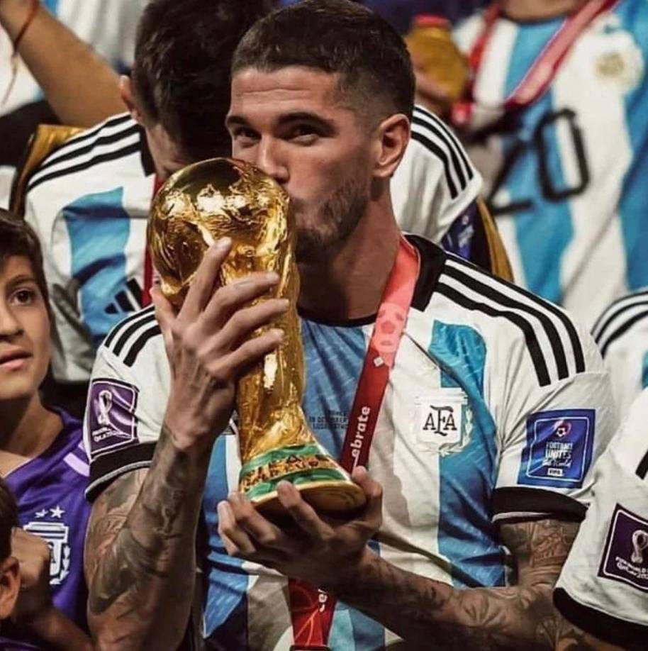 Rodrigo de Paul viene de ganar el Mundial con Argentina.