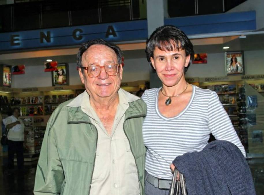 Roberto Gómez Bolaños con su esposa Florinda Meza.