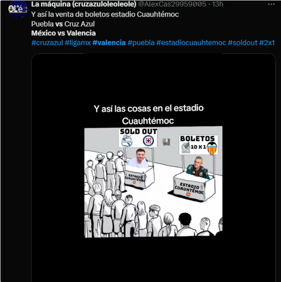 México es objeto de crueles burlas: los memes que dejó el empate ante Valencia