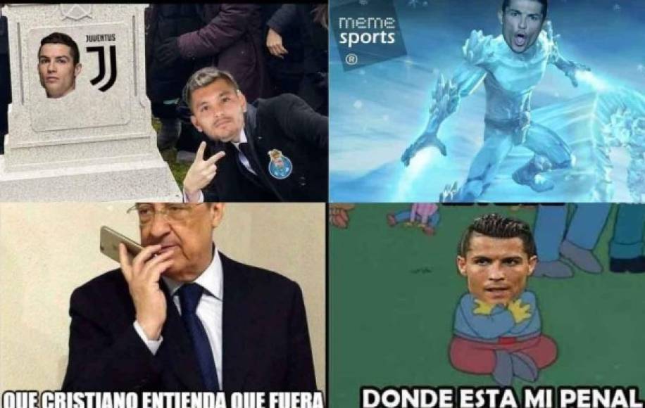 La Juventus perdió 2-1 ante Porto por la ida de octavos de Champions y los memes sobre Cristiano Ronaldo no podían faltar.