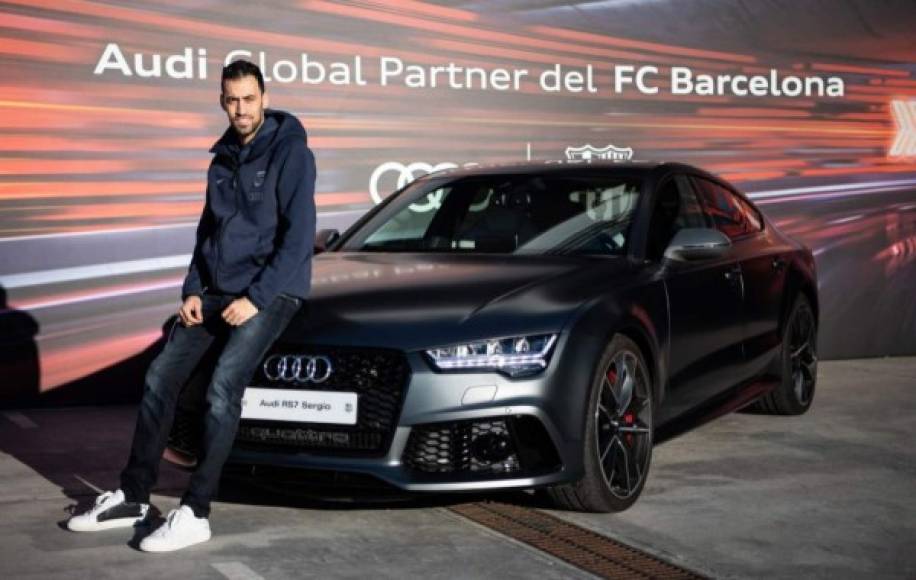 Sergio Busquets: El centrocampista fue el más deportivo al elegir el RS 6 Avant performance.