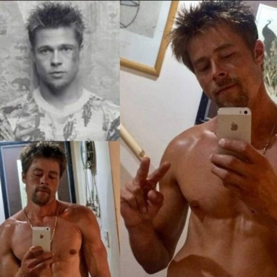 Se trata de Nathan Meads, es un albañil de 34 años, que se dio cuenta de su gran parecido al actor Brad Pitt, luego de que comenzaran a perseguirlo por las calles de Gran Bretaña para pedirle fotos.