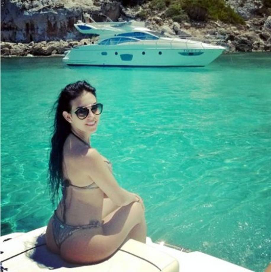 La modelo española eliminó las fotos, como explican los portales portugueses, cuando su relación con CR7 comenzó a tomar cuerpo y ella, a ser una figura pública.