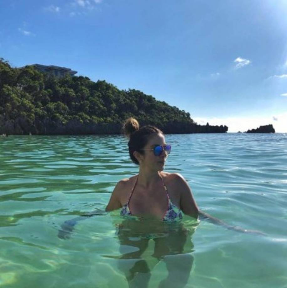 Interiano regresó a su natal Honduras para las fiestas y aprovechó para darse una escapada idílica a Roatán, en Islas de la Bahía.