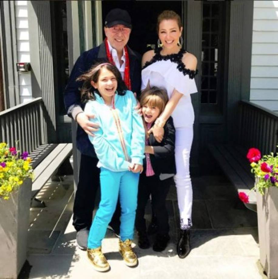 Thalía celebró el Día de las Madres junto con sus hijos y su esposo, Tommy Mottola.