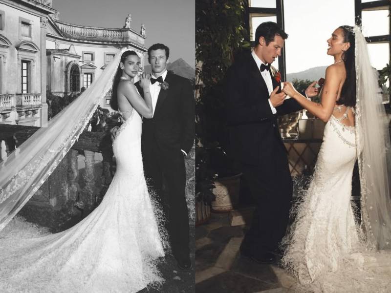 Dua Lipa deslumbró con un espectacular vestido de alta costura de Chanel en su boda con Callum Turner en Sicilia, convirtiéndose en la primera novia en lucir una creación a medida del nuevo director creativo, Matthieu Blazy.