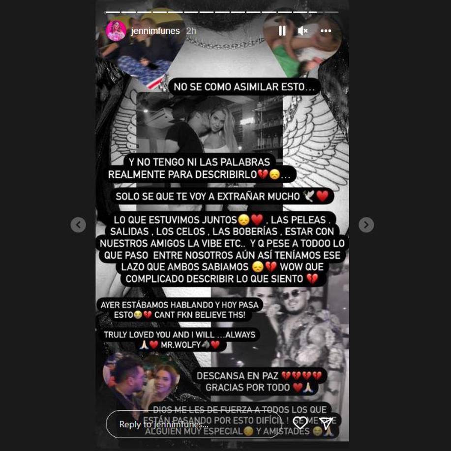 La modelo hondureña también dedicó un emotivo mensaje a quien fuera su expareja. “Y no tengo ni las palabras para realmente describirlo. Solo sé que te voy a extrañar mucho. Lo que estuvimos juntos, las peleas, salidas, los celos, las boberías, estar con nuestros amigos... Y que pese a todo lo que pasó entre nosotros, aún así teníamos ese lazo que ambos sabíamos”, expresó muy conmovida. 