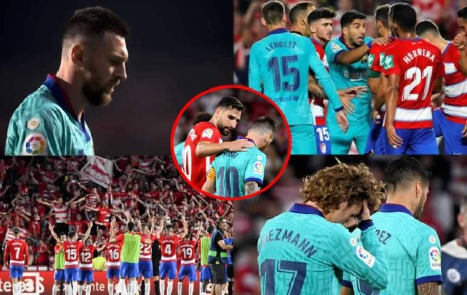 Las imágenes de la derrota del Barcelona (2-0) contra el Granada en la quinta jornada de la Liga Española 2019-20.