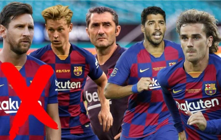 El FC Barcelona debutará este viernes en la Liga Española 2019-20 en San Mamés contra el Athletic Club de Bilbao y Ernesto Valverde ya tiene listo su primer 11 titular, el cual será sin su máxima estrella Lionel Messi.