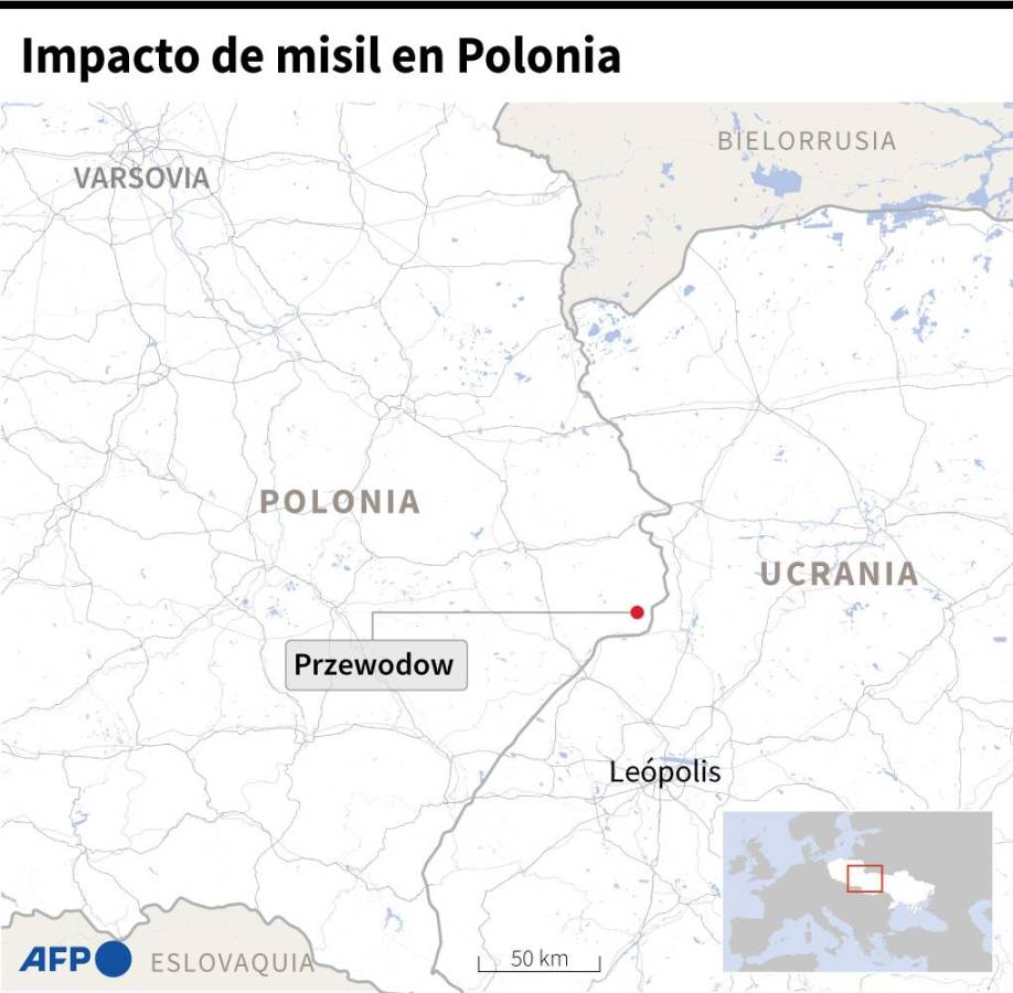 Zelenski insiste que los misiles que impactaron en Polonia los lanzó Rusia