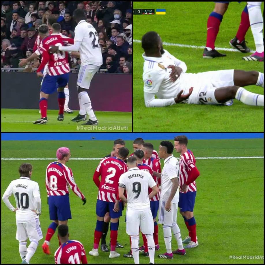 La expulsión de Ángel Correa ha causado mucha polémica. El argentino tiró el codazo a Antonio Rüdiger y vio la tarjeta roja.