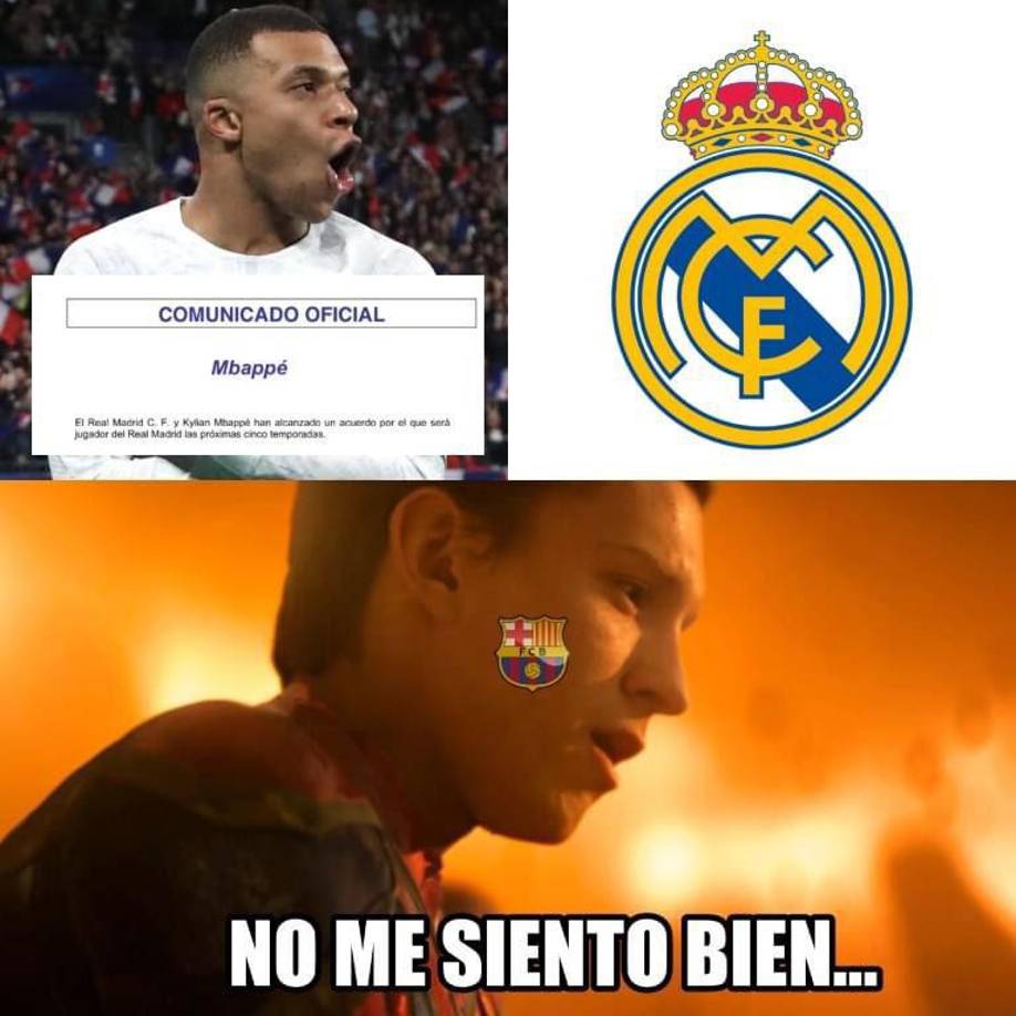 Estos fueron los jocosos memes que dejó el fichaje de Mbappé al Real Madrid.