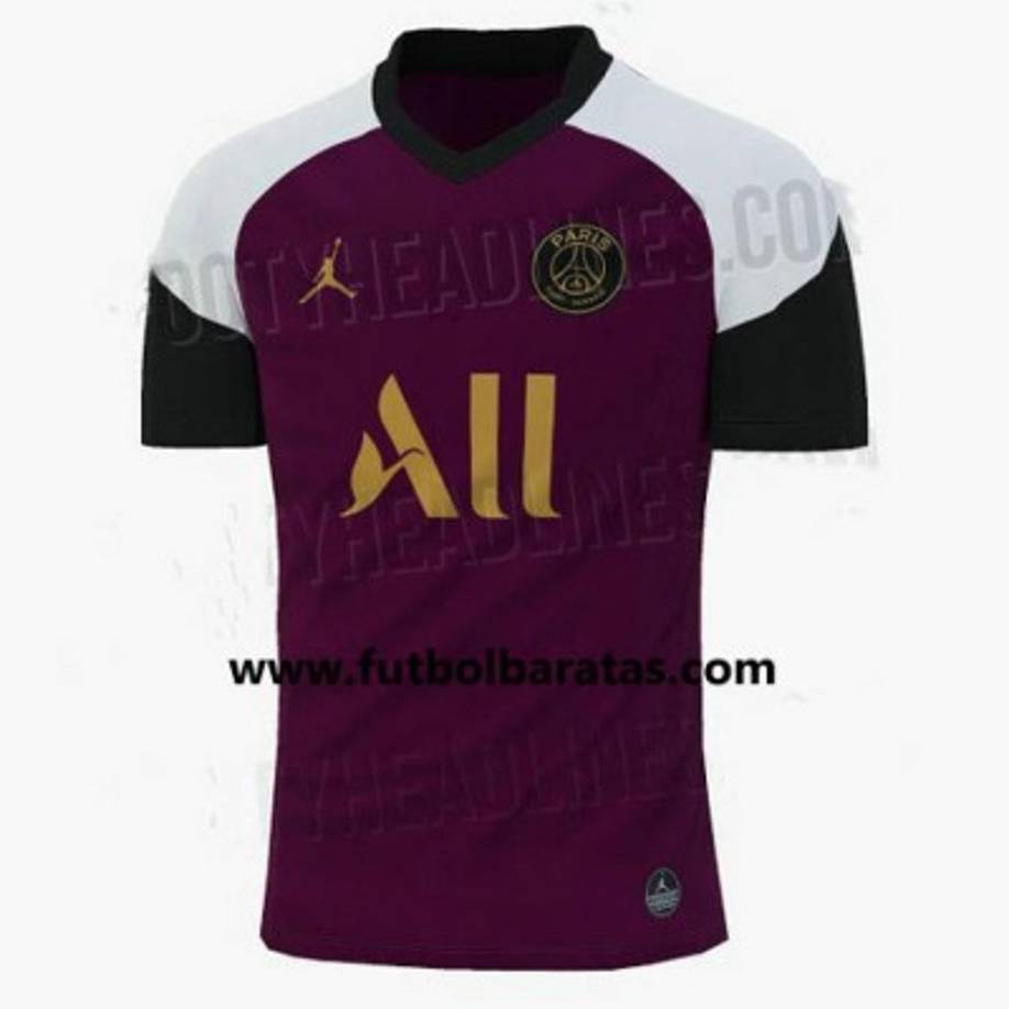 La tercera camiseta del Paris Saint-Germain 2020-2021 está inspirada en un clásico Air Max. Mientras que las camisas de casa y de salida del PSG contendrán el logotipo de Nike, una vez más habrá dos kits Jordan. Uno es este, y también se habla de un cuarto kit que se espera que se publique a mitad de la campaña.<br/><br/>El PSG aporta un diseño muy elegante, combinando una base 'bordeaux' con 'verdaderamente oro' para dorsales, escudos y logotipos. Las mangas son blancas y negras, mientras que el cuello en tipo V es de color negro sólido.