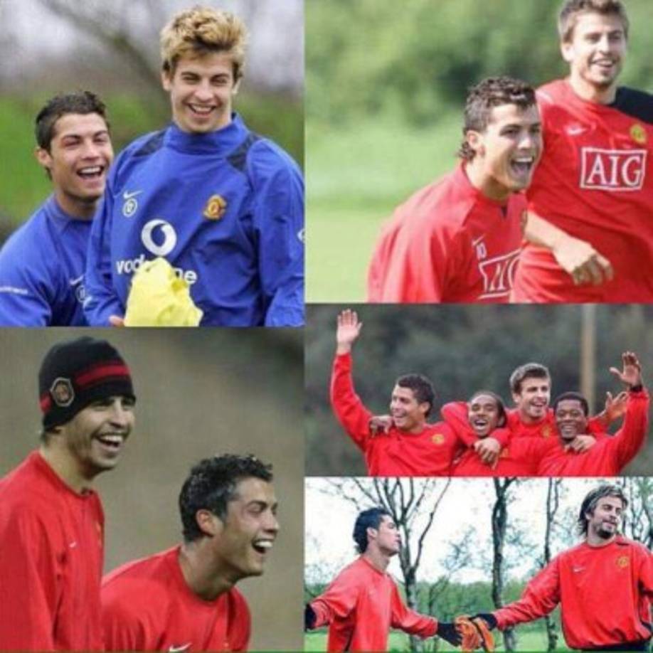 Piqué creció futbolísticamente en su temporada con el Manchester United.