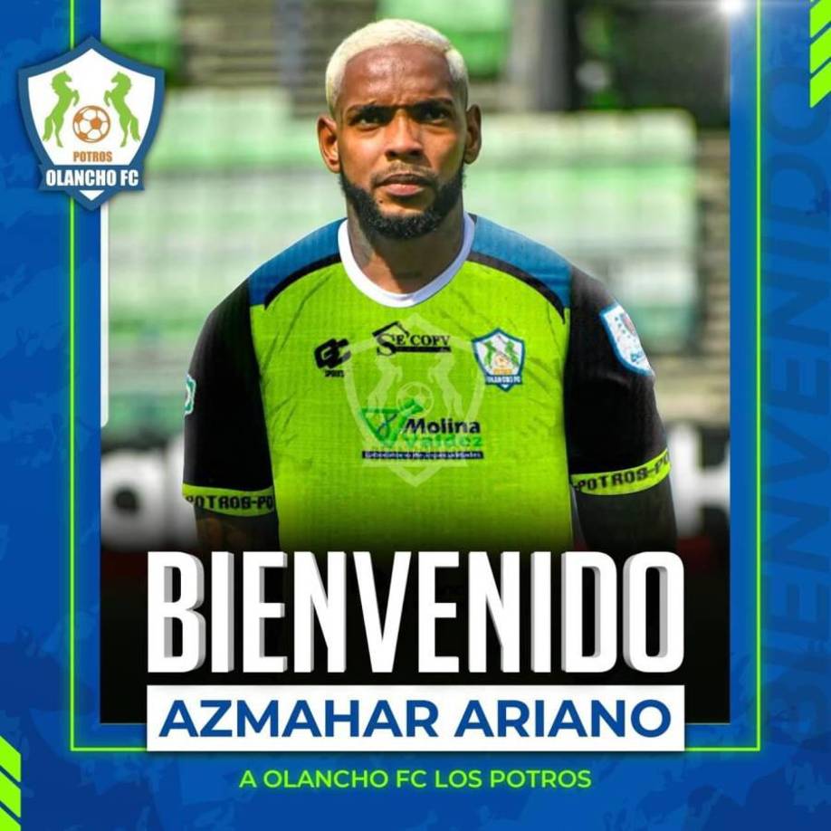 Los Potros anunciaron el fichaje del defensor panameño Azmahar Ariano. En el 2020 formó parte del Marathón.