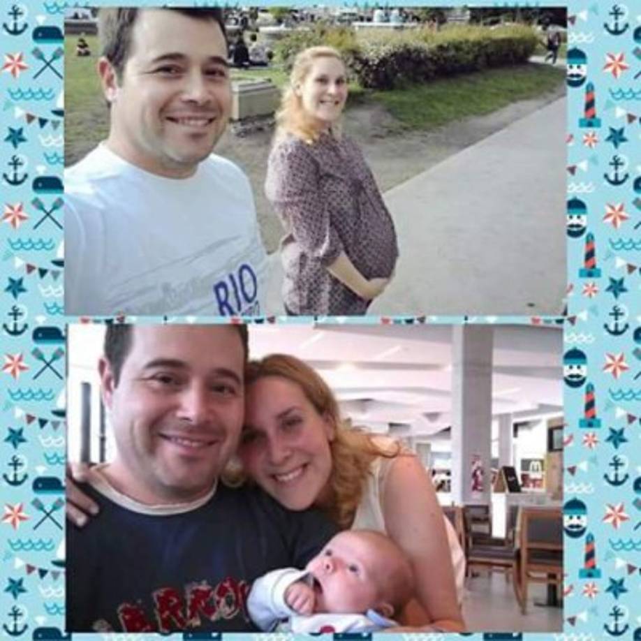 Hace un año la pareja esperaba la llegada de su primer hijo.