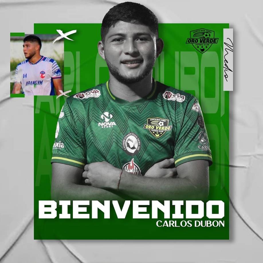 El Oro Verde FC de la Liga de Ascenso se reforzó con el fichaje del mediocampista Carlos Dubón.