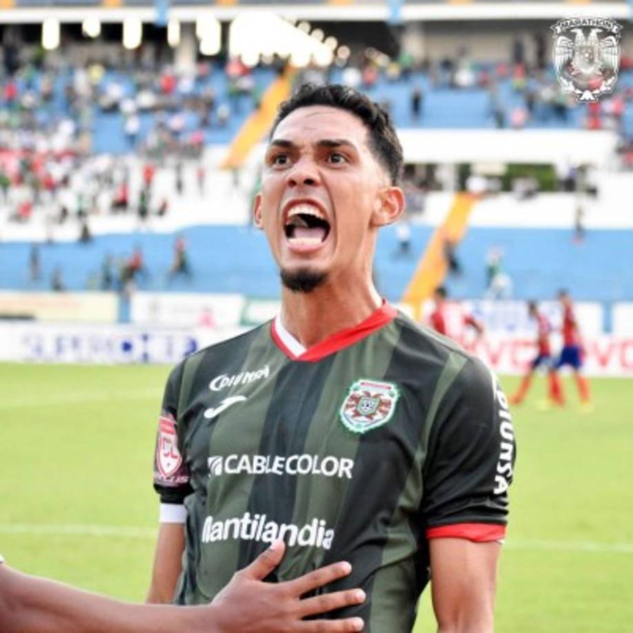 El grito de júbilo de Allans Vargas durante el triunfo ante Olimpia.