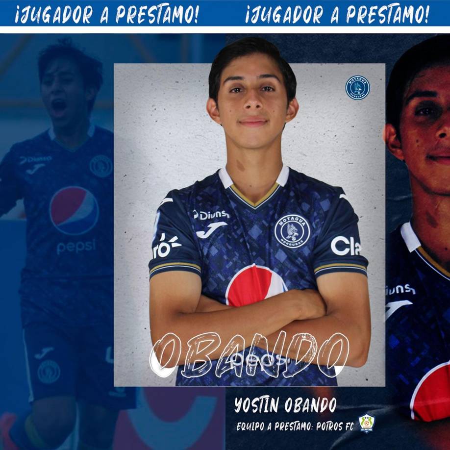 El Motagua hizo oficial la salida del joven futbolista Yostin Obando, quien jugará a préstamo en el Torneo Apertura 2023 con los Potros del Olancho FC.