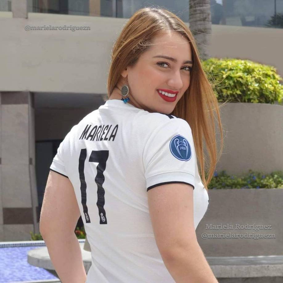 Mariela Rodríguez: Linda presentadora hondureña simpatizante del Olimpia.