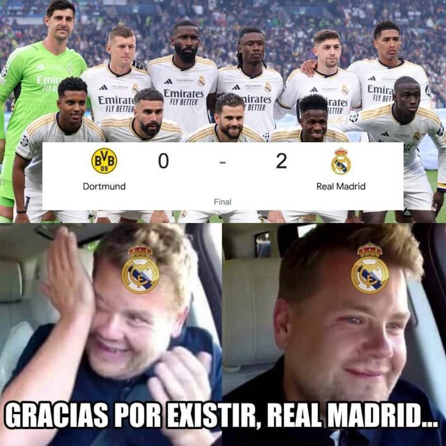 Hacen pedazos al Barcelona: los memes que dejó la final Dortmund-Real Madrid