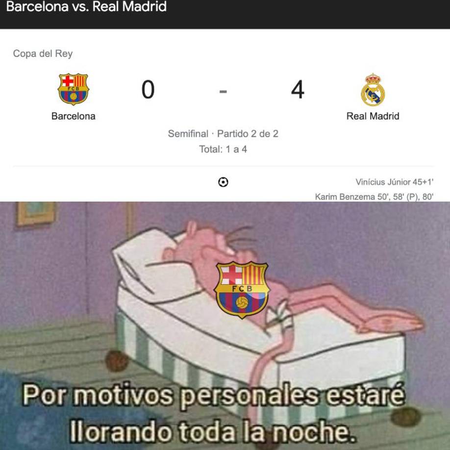 Los crueles memes que destrozan al Barcelona tras la paliza del Madrid