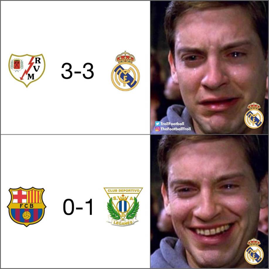 Los memes de la derrota del Barcelona vs Leganés: se ríen Real Madrid y Atlético