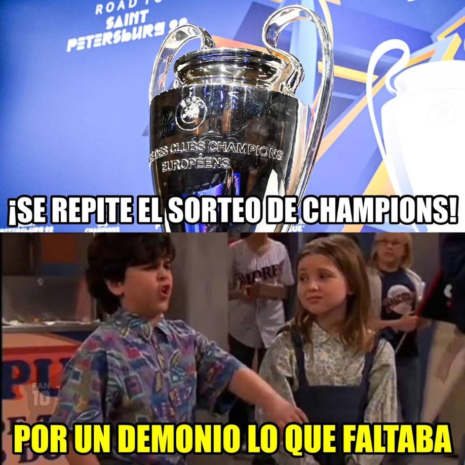 Los memes del sorteo repetido de octavos de Champions y burlas al Barça en la Europa League