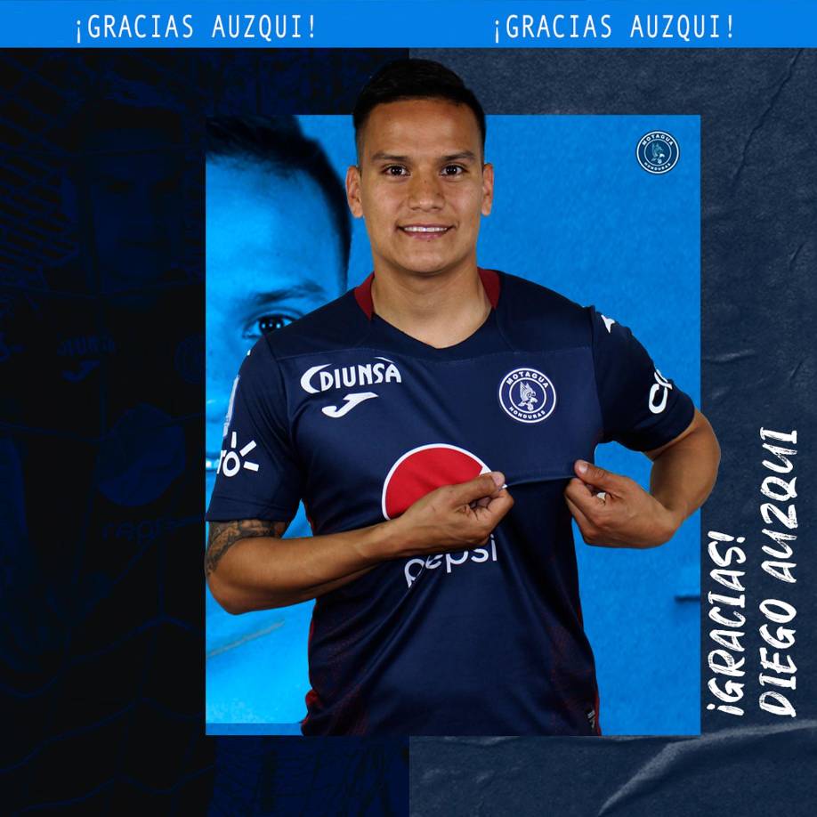 El Motagua no renovó al mediocampista argentino Diego Auzqui, quien perdió terreno con Hernán “La Tota” Medina. “¡Gracias por defender estos colores con compromiso, te deseamos el mejor de los éxitos!”, anunció el club azul.