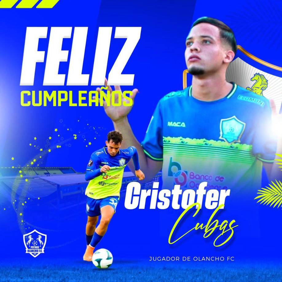 Cristofer Cubas, mediocampista del Olancho FC.