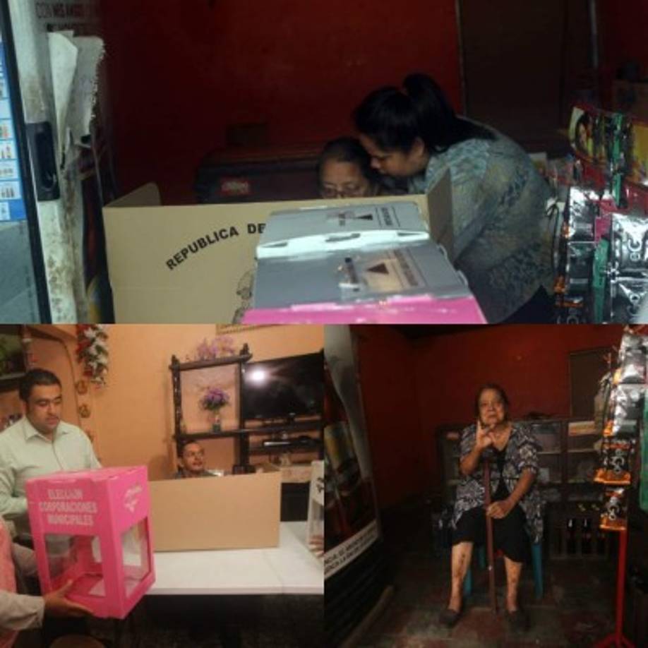 Este año el TSE implementó un nuevo programa que permite que los ciudadanos que no pueden moverse de sus casas por alguna incapacidad física pueden votar desde sus residencias.<br/><br/>Para ello una comitiva especial selecciona a los ciudadanos que aplican.